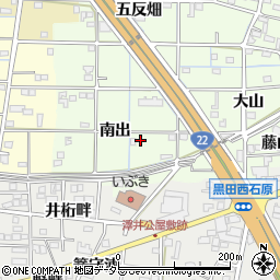 愛知県一宮市更屋敷南出54周辺の地図