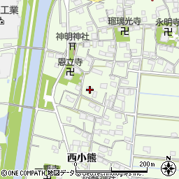 岐阜県羽島市小熊町西小熊1533周辺の地図