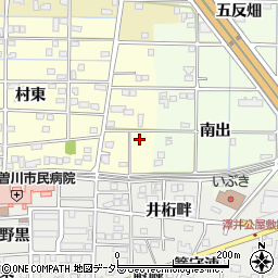 愛知県一宮市北方町曽根村東430周辺の地図