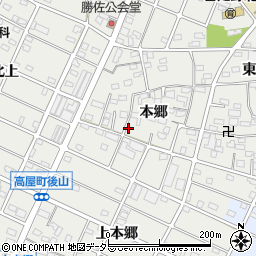 愛知県江南市勝佐町本郷168周辺の地図