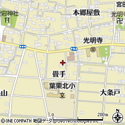 愛知県一宮市光明寺畳手20周辺の地図