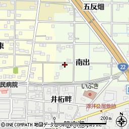 愛知県一宮市更屋敷南出39-2周辺の地図