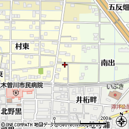 愛知県一宮市北方町曽根村東425周辺の地図