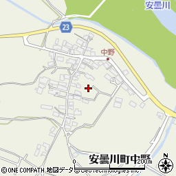 滋賀県高島市安曇川町中野302-2周辺の地図