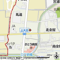 愛知県犬山市羽黒（上大日）周辺の地図