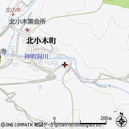 岐阜県多治見市北小木町周辺の地図