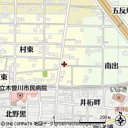愛知県一宮市北方町曽根寄合周辺の地図