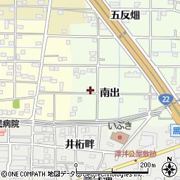 愛知県一宮市更屋敷南出30周辺の地図