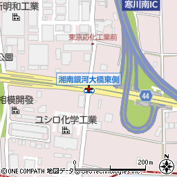 湘南銀河大橋東側周辺の地図