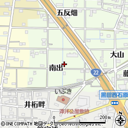 愛知県一宮市更屋敷南出26-2周辺の地図