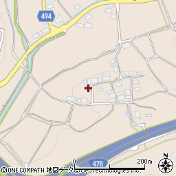 京都府綾部市七百石町（西岡）周辺の地図