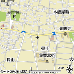 愛知県一宮市光明寺畳手2周辺の地図