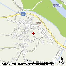 滋賀県高島市安曇川町中野204周辺の地図