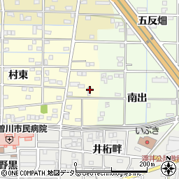 愛知県一宮市北方町曽根村東368周辺の地図