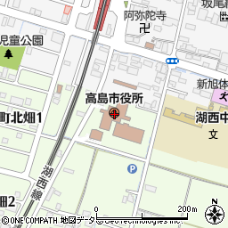 高島市役所議会　事務局周辺の地図