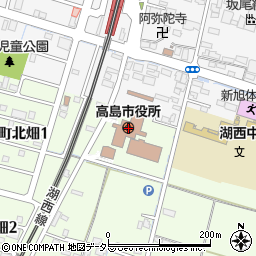 高島市役所周辺の地図