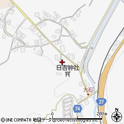 京都府綾部市上杉町横縄手周辺の地図