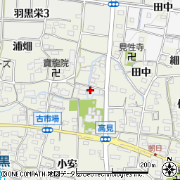 愛知県犬山市羽黒小安21周辺の地図