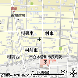 愛知県一宮市北方町曽根村前東220周辺の地図