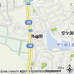 愛知県犬山市羽黒外山野周辺の地図