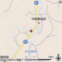 千葉県長生郡長南町小生田周辺の地図