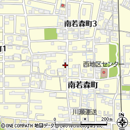 岐阜県大垣市南若森町470-2周辺の地図