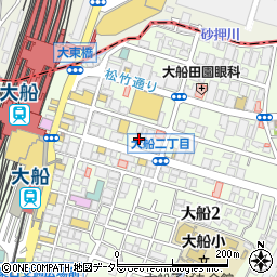 みずほ銀行大船支店 ＡＴＭ周辺の地図