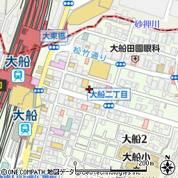 静岡銀行大船支店 ＡＴＭ周辺の地図