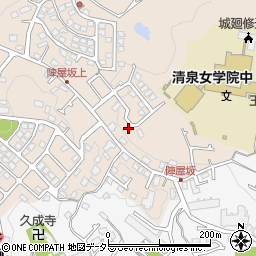 神奈川県鎌倉市城廻357-4周辺の地図