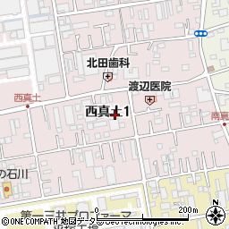 〒254-0019 神奈川県平塚市西真土の地図