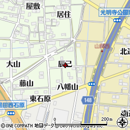 愛知県一宮市更屋敷辰己周辺の地図