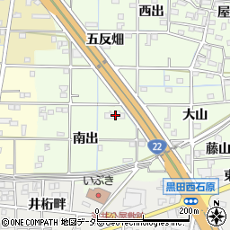 愛知県一宮市更屋敷南出13周辺の地図