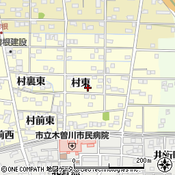 愛知県一宮市北方町曽根村東346周辺の地図