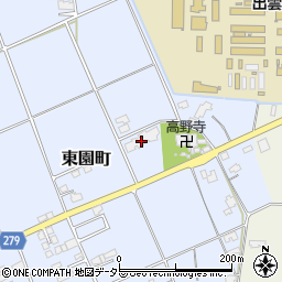 ふりー・ぷらす東園周辺の地図