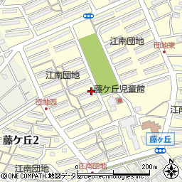 愛知県江南市藤ケ丘周辺の地図