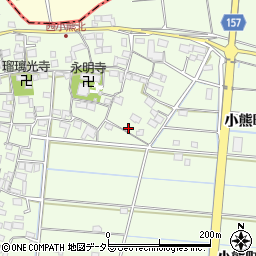 岐阜県羽島市小熊町西小熊1372周辺の地図