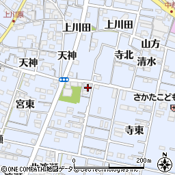 愛知県一宮市木曽川町里小牧（西沼）周辺の地図