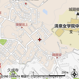 神奈川県鎌倉市城廻357-5周辺の地図