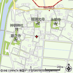 岐阜県羽島市小熊町西小熊1463周辺の地図