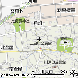 愛知県犬山市羽黒二日町周辺の地図