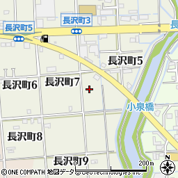 岐阜県大垣市長沢町7丁目周辺の地図