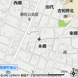 愛知県江南市勝佐町本郷11周辺の地図