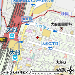 中華食堂居酒屋 わんちゃん 大船駅周辺の地図