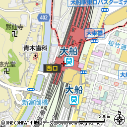 TOKYO豚骨BASE MADE by 博多一風堂 アトレ大船店周辺の地図