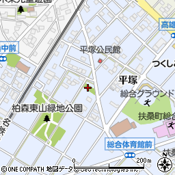 平塚児童遊園トイレ周辺の地図