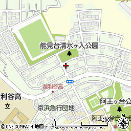 神奈川県横浜市金沢区能見台周辺の地図