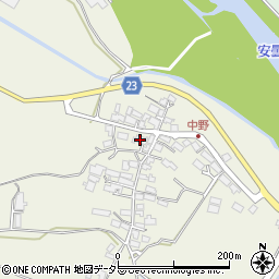 滋賀県高島市安曇川町中野332周辺の地図