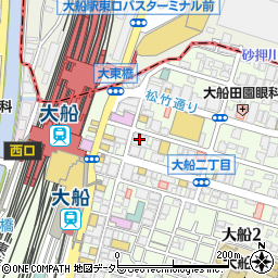 横浜銀行大船支店 ＡＴＭ周辺の地図