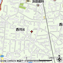 ハマダ香川駐車場周辺の地図
