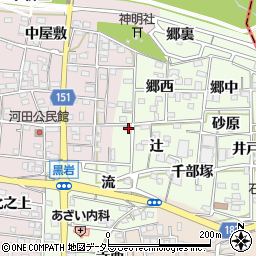 愛知県一宮市浅井町黒岩辻2周辺の地図